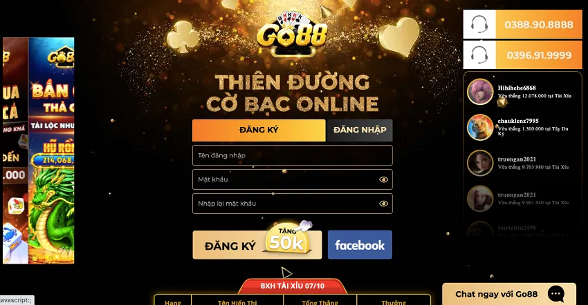 tài xỉu online Go88 là sân chơi đẳng cấp nhất